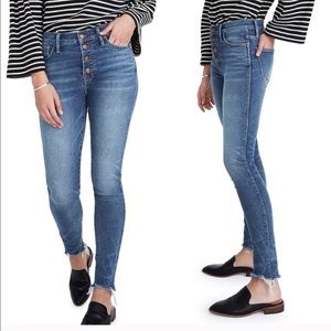 Madewell 10 inch high rise skinny 28 Cordova wash